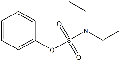 Sulfamic acid, diethyl-, phenyl ester Struktur