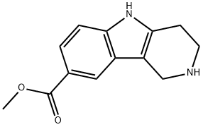 2,3,4,5-Tetrahydro-1H-pyrido[4,3-b]indole-8-carboxylic acid methyl ester Structure