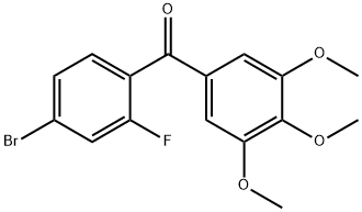 (4-bromo-2-fluorophenyl)-(3,4,5-trimethoxyphenyl)methanone Structure