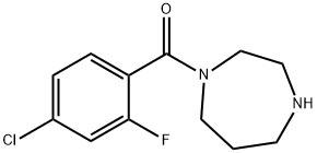 1-(4-chloro-2-fluorobenzoyl)-1,4-diazepane Struktur