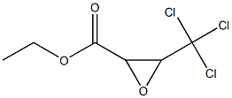2-Oxiranecarboxylicacid, 3-(trichloromethyl)-, ethyl ester Struktur