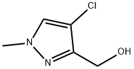 (4-クロロ-1-メチル-1H-ピラゾール-3-イル)メタノール 化学構造式