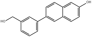 6-(3-(HYDROXYMETHYL)PHENYL)NAPHTHALEN-2-OL Struktur