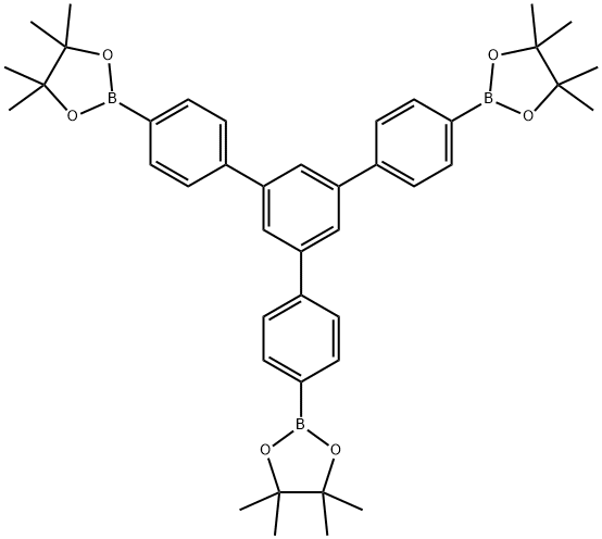 2-[4-[3,5-bis[4-(4,4,5,5-tetramethyl-1,3,2-dioxaborolan-2-yl)phenyl]phenyl]phenyl]-4,4,5,5-tetramethyl-1,3,2-dioxaborolane Structure