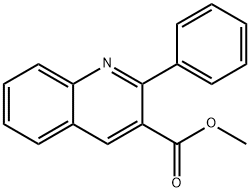 2-フェニルキノリン-3-カルボン酸メチル 化学構造式