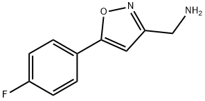 (5-(4-氟苯基)异噁唑-3-基)甲胺 结构式