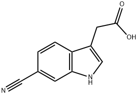 2-(6-Cyano-1H-indol-3-yl)acetic acid,1019115-64-0,结构式