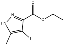 4-碘-5-甲基-1H-吡唑-3-羧酸乙酯, 1019403-26-9, 结构式