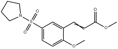 3-[2-Methoxy-5-(pyrrolidine-1-sulfonyl)-phenyl]-acrylic acid methyl ester|