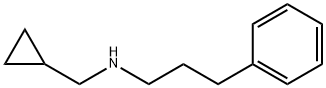 N-(cyclopropylmethyl)-3-phenylpropan-1-amine 化学構造式