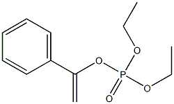 Phosphoric acid, diethyl 1-phenylethenyl ester Struktur