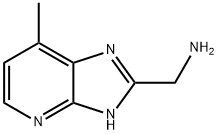 (7-methyl-3H-imidazo[4,5-b]pyridin-2-yl)methylamine Structure