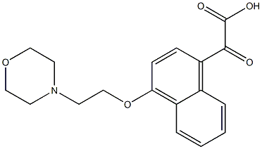 2-(1-(2-morpholinoethoxy)naphthalen-4-yl)-2-oxoacetic acid Structure