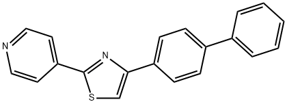 4-(4-Biphenylyl)-2-(4-pyridyl)thiazole, 97% 化学構造式