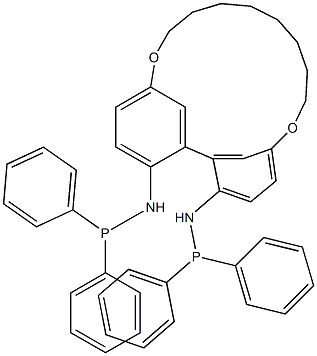 (S)-2,2'-Bis(diphenylphosphinoamino)-5,5'-(octamethylenedioxy)-1,1'-biphenyl Structure
