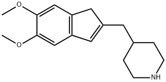 4-((5,6-dimethoxy-1H-inden-2-yl)methyl)piperidine Struktur