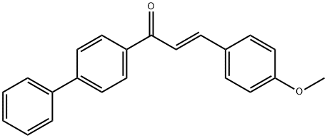 (2E)-1-{[1,1-biphenyl]-4-yl}-3-(4-methoxyphenyl)prop-2-en-1-one, 102692-38-6, 结构式