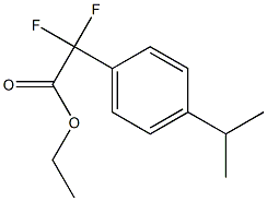 2,2-二氟-2-(4-异丙基苯基)乙酸乙酯,1027514-27-7,结构式