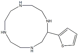1,4,7,10-Tetraazacyclododecane, 2-(2-thienyl)- Structure