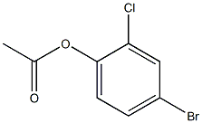 Phenol,4-bromo-2-chloro-, 1-acetate, 102932-05-8, 结构式