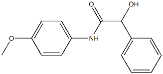 Benzeneacetamide, a-hydroxy-N-(4-methoxyphenyl)- Structure