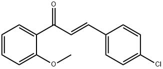 (2E)-3-(4-chlorophenyl)-1-(2-methoxyphenyl)prop-2-en-1-one Struktur