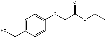 Acetic acid, [4-(hydroxymethyl)phenoxy]-, ethyl ester Structure