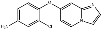 3-chloro-4-(imidazo[1,2-a]pyridin-7-yloxy)aniline Struktur