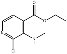 Ethyl 2-chloro-3-(methylamino)isonicotinate Structure