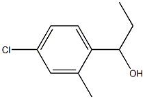 1-(4-クロロ-2-メチルフェニル)-1-プロパノール 化学構造式