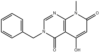 3-Benzyl-5-hydroxy-8-methyl-3H,8H-pyrido[2,3-d]pyrimidine-4,7-dione Structure
