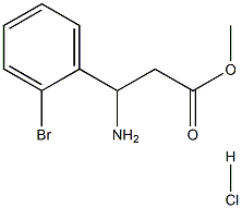 Methyl 3-amino-3-(2-bromophenyl)propanoate HCl Structure