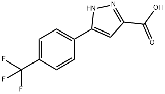 5-(4-(trifluoromethyl)phenyl)-1H-pyrazole-3-carboxylic acid Structure