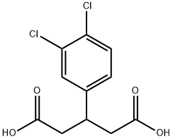3-(3,4-二氯苯基)戊二酸 结构式