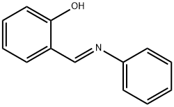 (E)-2-((苯基亚氨基)甲基)苯酚 结构式