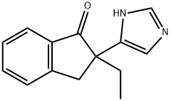 2-ethyl-2,3-dihydro-2-(1H-imidazol-5-yl)-1H-Inden-1-one Struktur