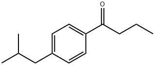 1-(4-异丁基苯基)丁烷-1-酮 结构式