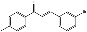 (2E)-3-(3-bromophenyl)-1-(4-methylphenyl)prop-2-en-1-one Structure