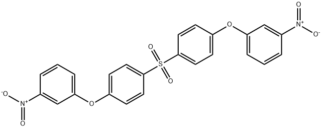1,1'-[sulfonylbis(benzene-4,1-diyloxy)]bis(3-nitrobenzene) Struktur