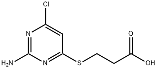 3-(2-amino-6-chloropyrimidin-4-ylthio)propanoic acid Structure