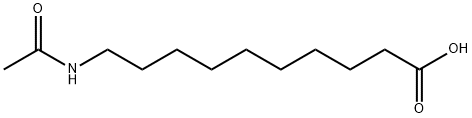10-(acetylamino)- Decanoic acid Struktur