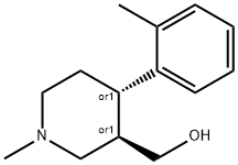 ((3S,4S)-1-methyl-4-p-tolylpiperidin-3-yl)methanol Struktur