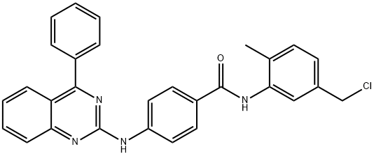 N-(5-(氯甲基)-2-甲基苯基)-4-((4-苯基喹唑啉-2-基)氨基)苯甲酰胺