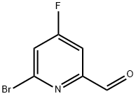 2-Pyridinecarboxaldehyde, 6-bromo-4-fluoro- Struktur