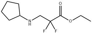 ethyl3-(cyclopentylamino)-2,2-difluoropropanoate Structure