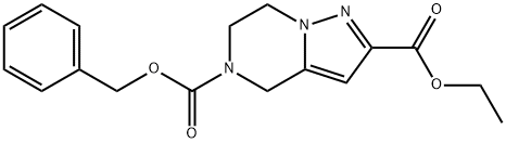 5-Benzyl 2-Ethyl 6,7-Dihydropyrazolo[1,5-A]Pyrazine-2,5(4H)-Dicarboxylate Structure