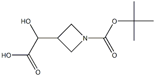 2-{1-[(tert-butoxy)carbonyl]azetidin-3-yl}-2-hydroxyacetic acid, 1067239-25-1, 结构式
