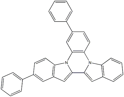 2,13-diphenyldiindolo[1,2-a:2',1'-c]quinoxaline Structure
