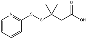4-methyl-4-(pyridin-2-yldisulfanyl)pentanoic acid Structure