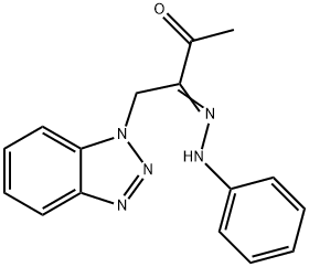 1-(1H-1,2,3-benzotriazol-1-yl)-2,3-butanedione 2-(phenylhydrazone) Structure